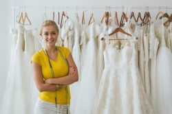She's designing the best wedding dresses